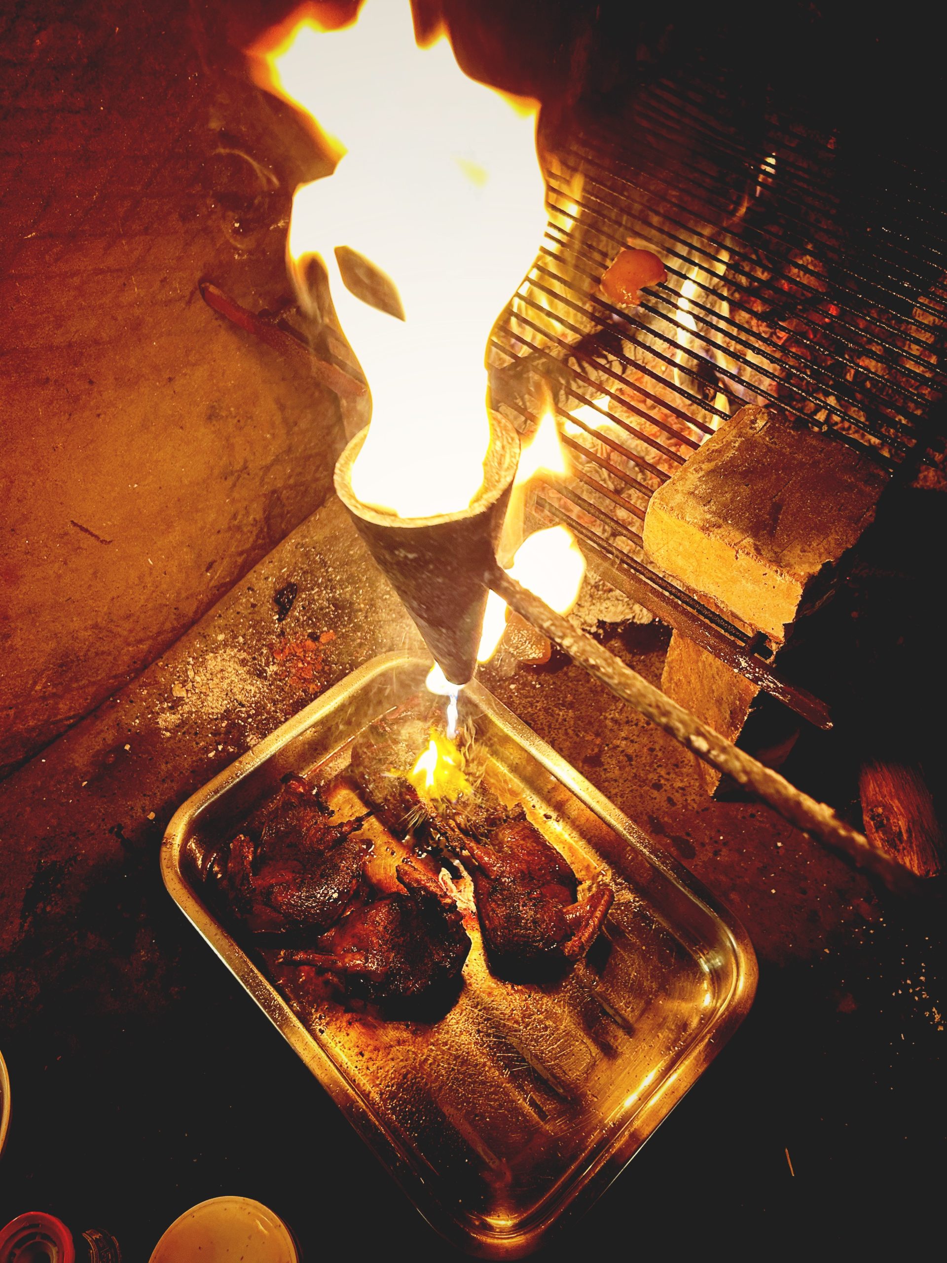 Palombe flambée au capucun